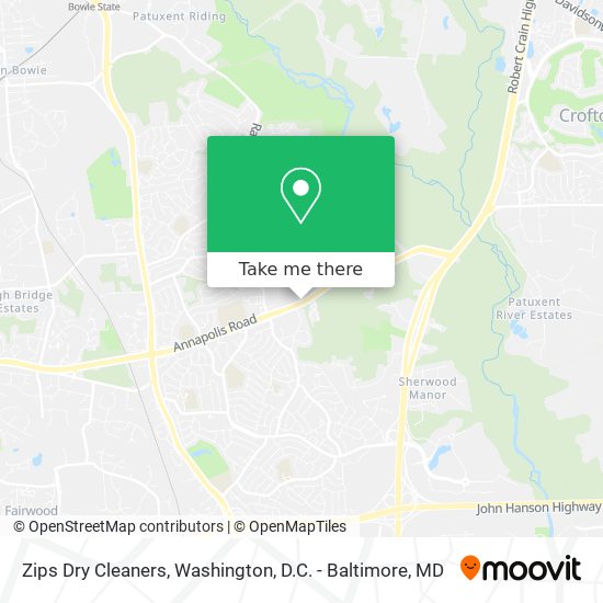Mapa de Zips Dry Cleaners