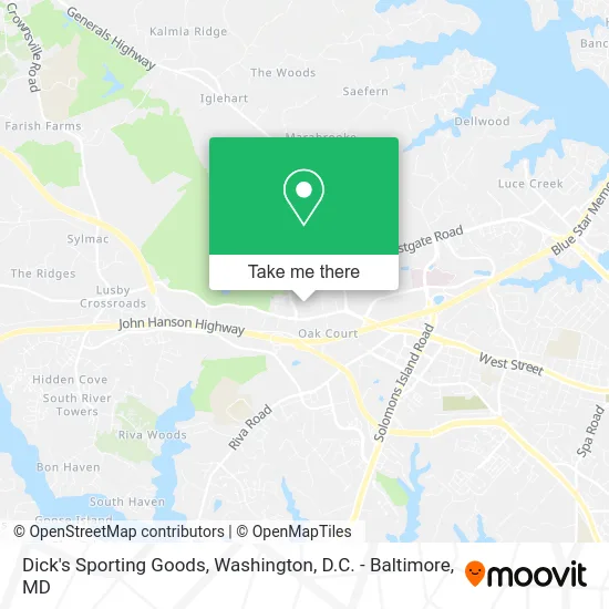Dick's Sporting Goods map