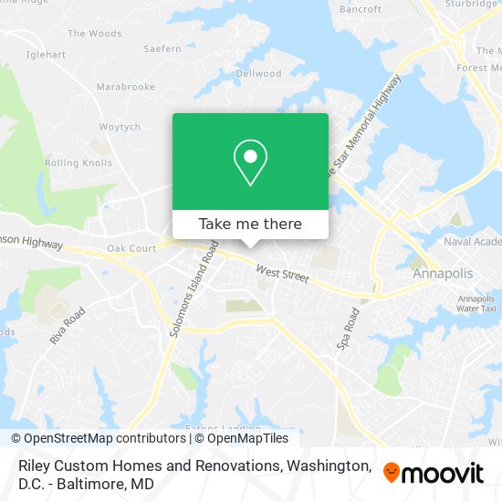 Riley Custom Homes and Renovations map