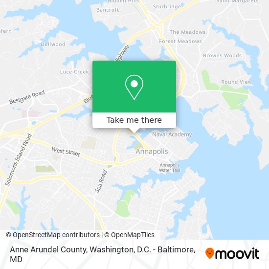 Anne Arundel County map