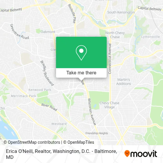 Erica O'Neill, Realtor map