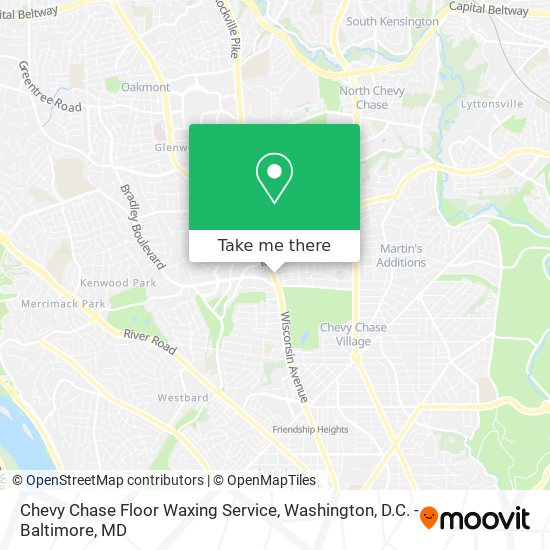 Chevy Chase Floor Waxing Service map