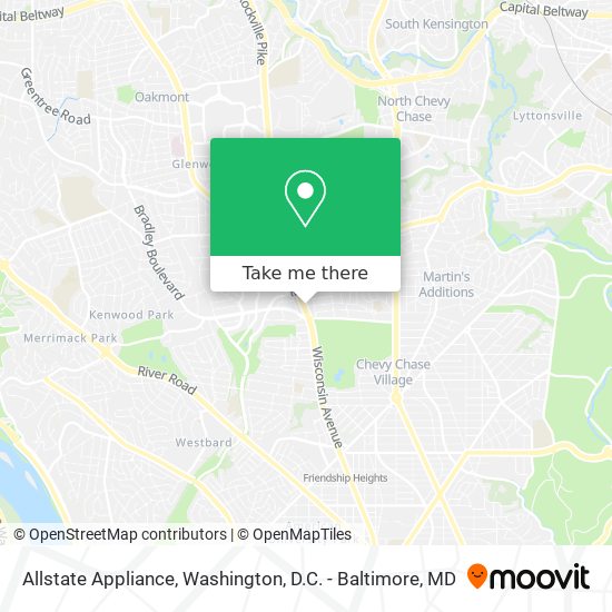 Allstate Appliance map