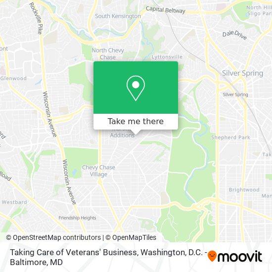 Taking Care of Veterans' Business map