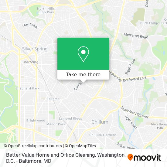 Better Value Home and Office Cleaning map