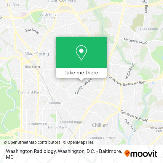 Washington Radiology map