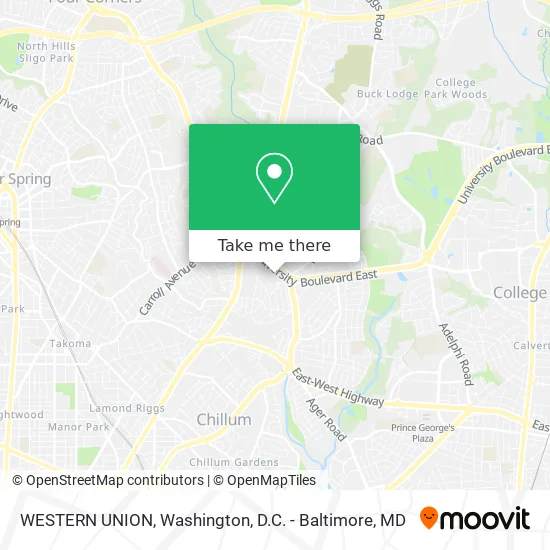 WESTERN UNION map