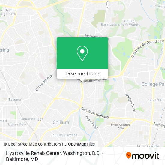 Mapa de Hyattsville Rehab Center