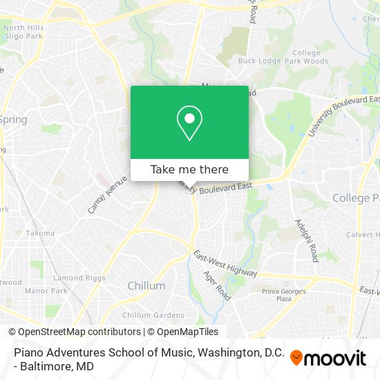 Piano Adventures School of Music map