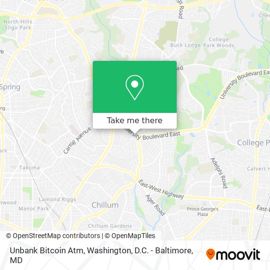 Unbank Bitcoin Atm map