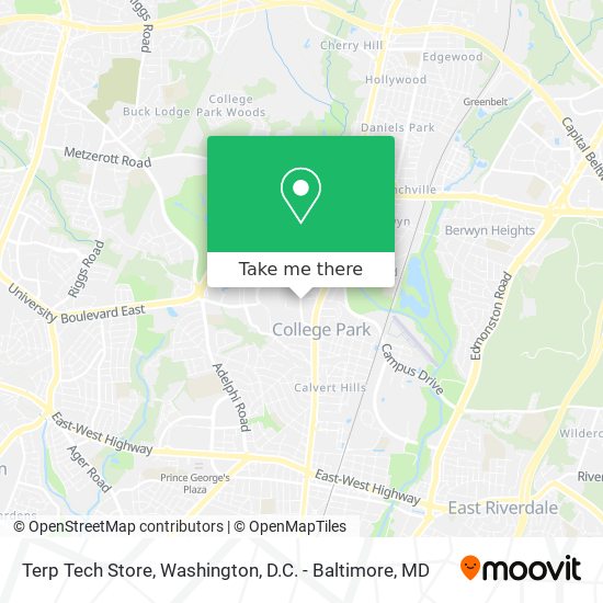 Terp Tech Store map