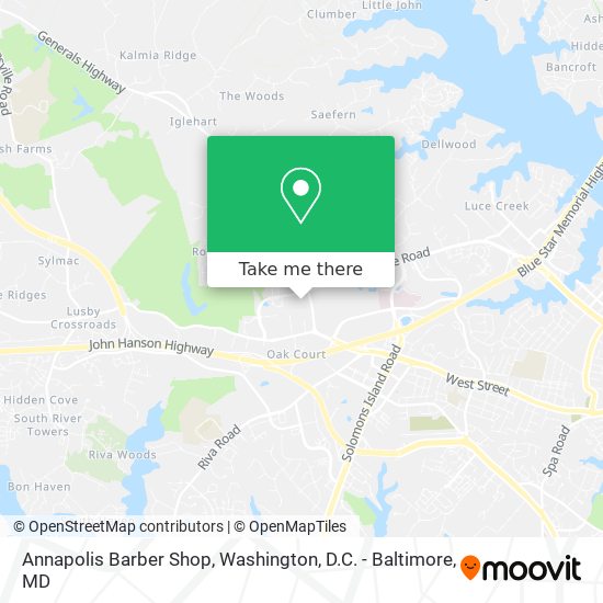 Annapolis Barber Shop map