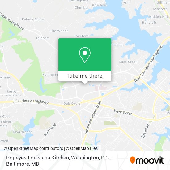 Popeyes Louisiana Kitchen map