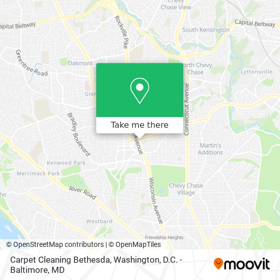 Carpet Cleaning Bethesda map