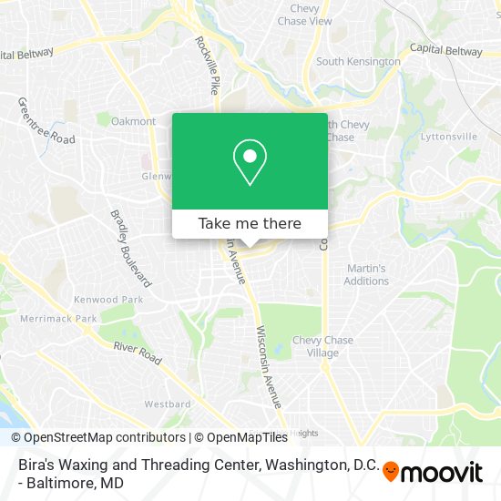 Mapa de Bira's Waxing and Threading Center