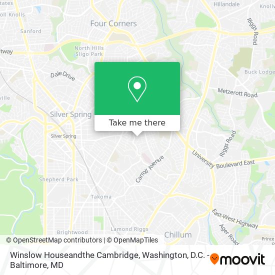 Mapa de Winslow Houseandthe Cambridge