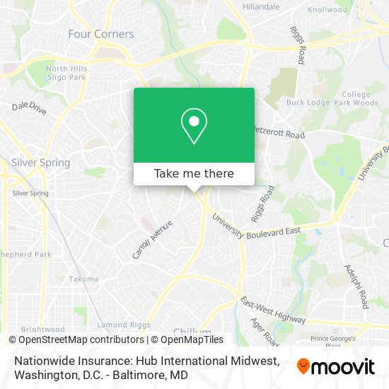 Nationwide Insurance: Hub International Midwest map