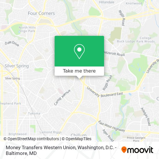 Money Transfers Western Union map