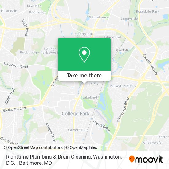 Righttime Plumbing & Drain Cleaning map