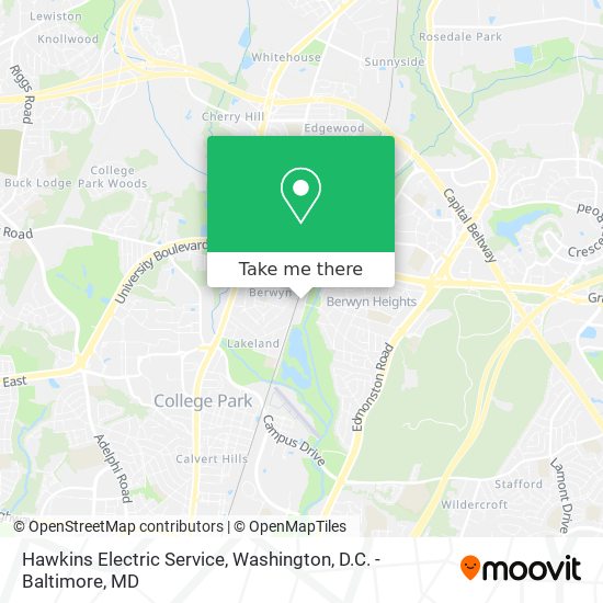 Mapa de Hawkins Electric Service