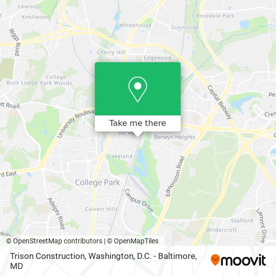 Trison Construction map
