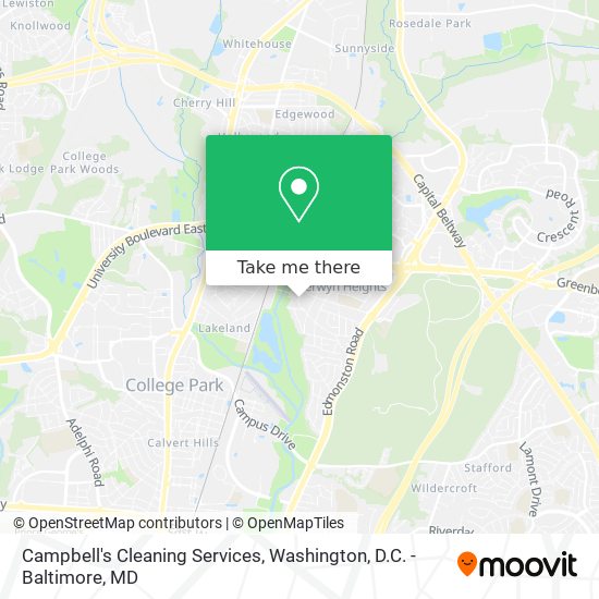 Campbell's Cleaning Services map