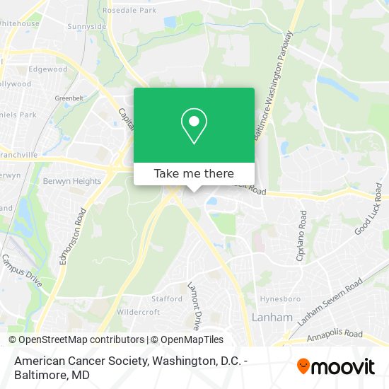 American Cancer Society map