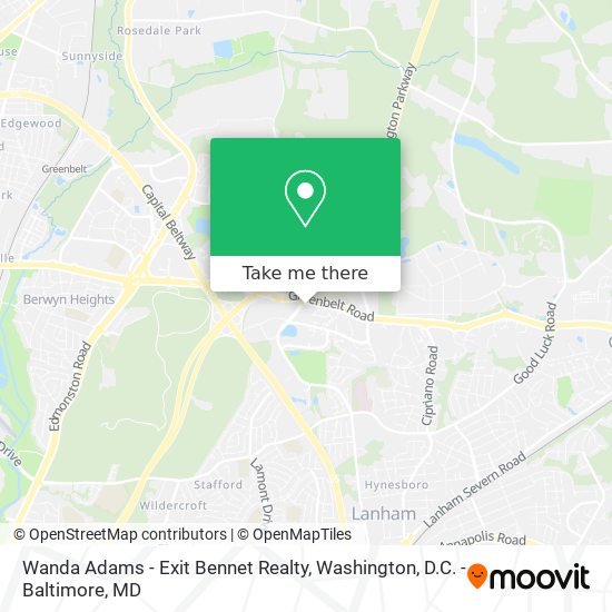 Wanda Adams - Exit Bennet Realty map