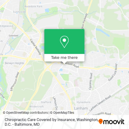 Chiropractic Care Covered by Insurance map