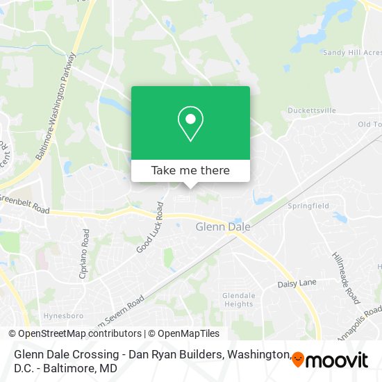 Mapa de Glenn Dale Crossing - Dan Ryan Builders