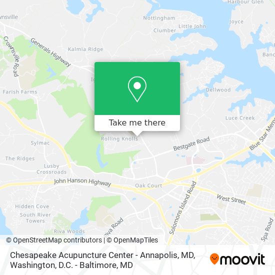 Chesapeake Acupuncture Center - Annapolis, MD map