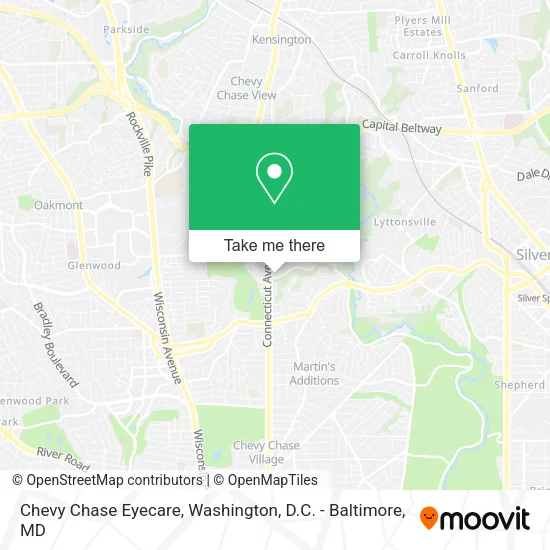Chevy Chase Eyecare map