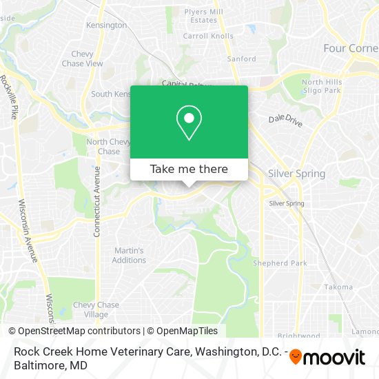 Rock Creek Home Veterinary Care map