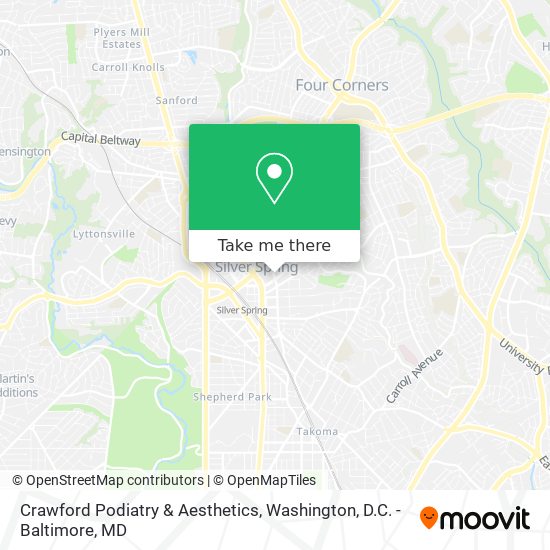 Crawford Podiatry & Aesthetics map