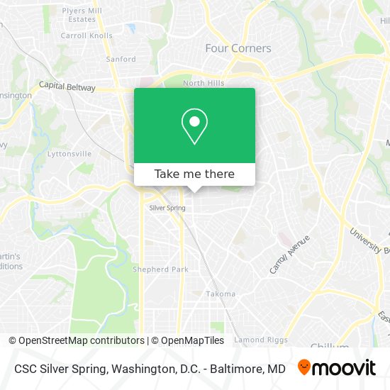 CSC Silver Spring map