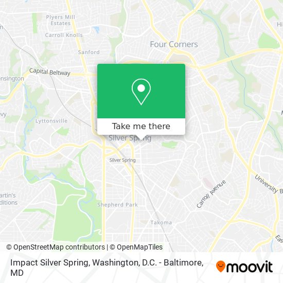 Impact Silver Spring map