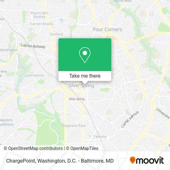 Mapa de ChargePoint