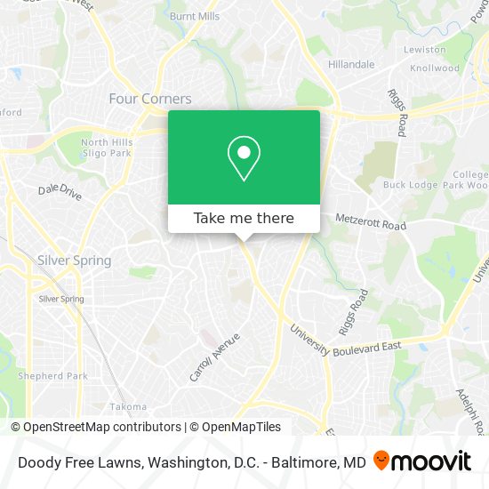 Doody Free Lawns map