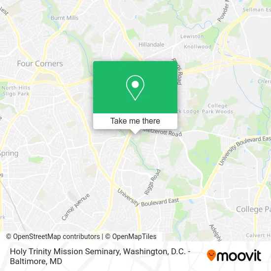 Holy Trinity Mission Seminary map