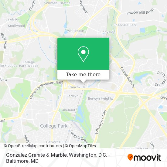 Gonzalez Granite & Marble map