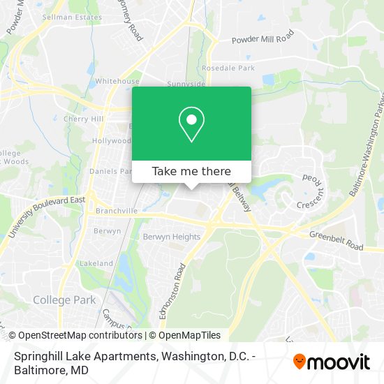 Springhill Lake Apartments map