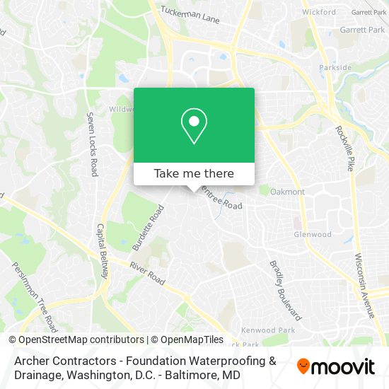 Mapa de Archer Contractors - Foundation Waterproofing & Drainage