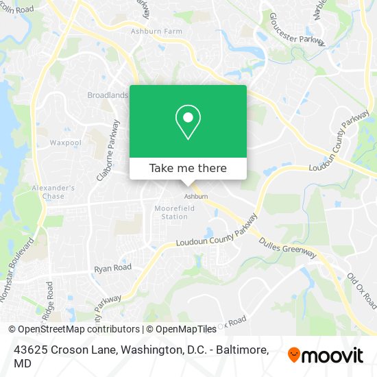 43625 Croson Lane map