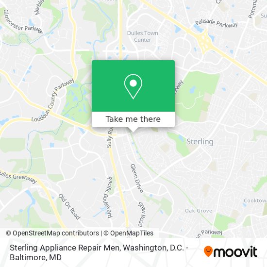 Sterling Appliance Repair Men map