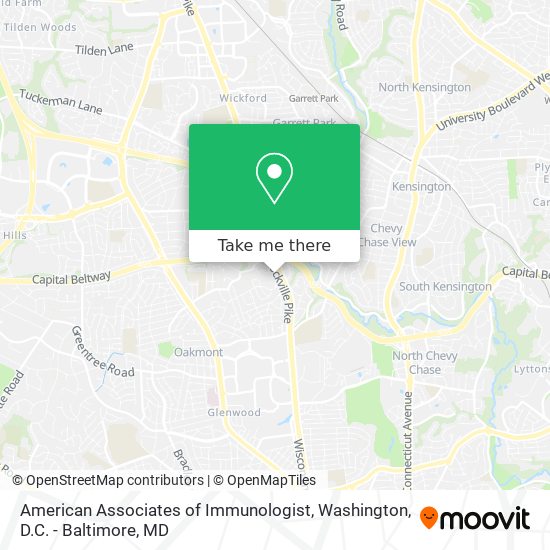 American Associates of Immunologist map