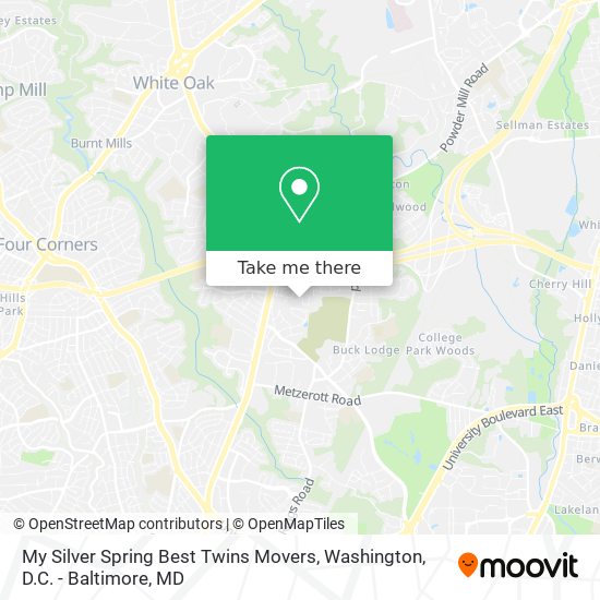 My Silver Spring Best Twins Movers map