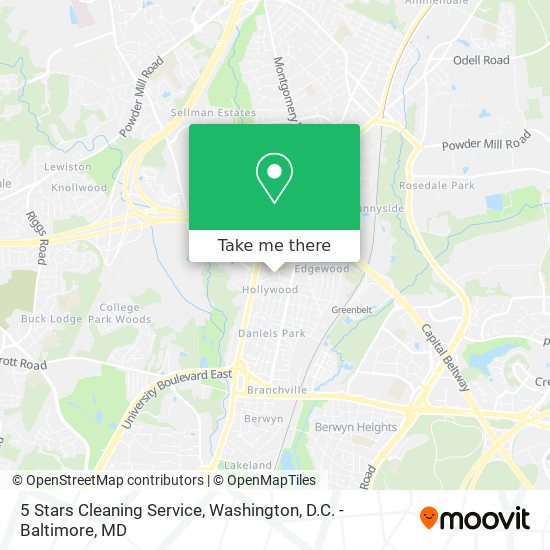 5 Stars Cleaning Service map