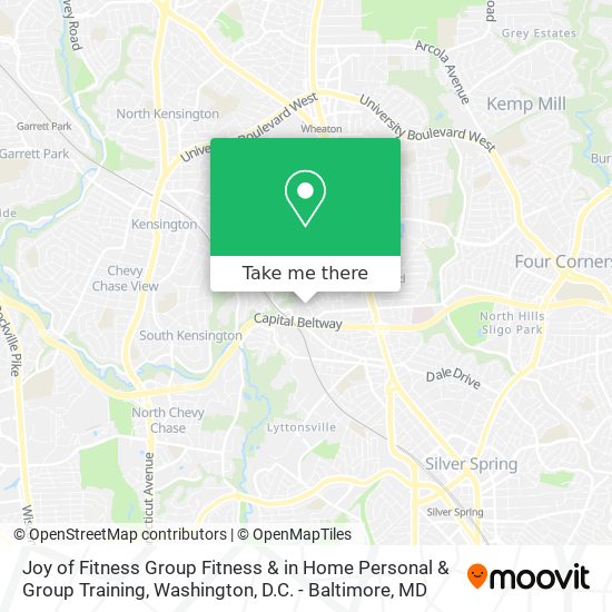 Mapa de Joy of Fitness Group Fitness & in Home Personal & Group Training