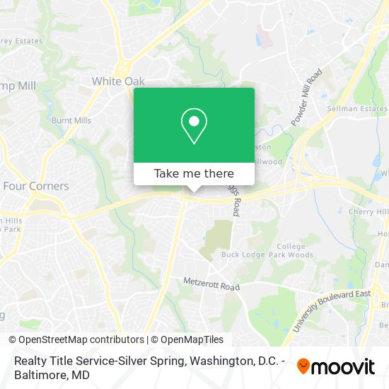 Realty Title Service-Silver Spring map