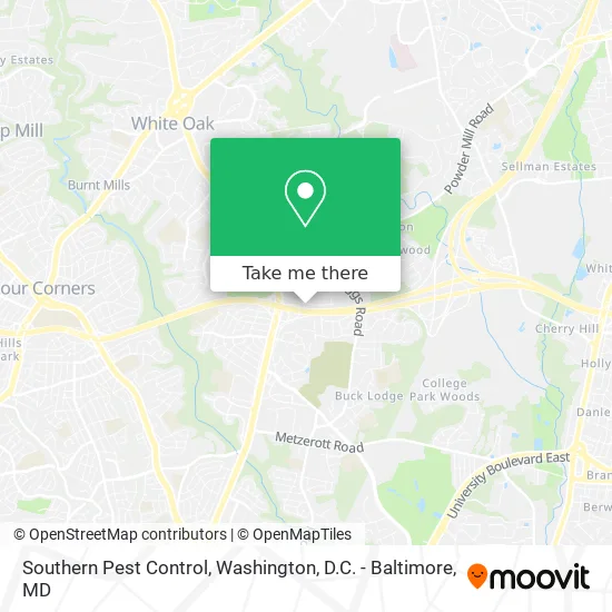 Southern Pest Control map